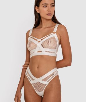 Night Games Utility Bralette - Ivory