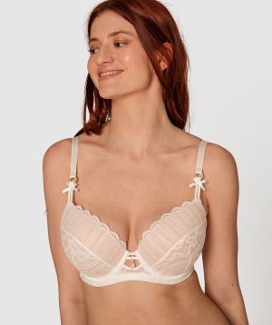 Vera Balconette Push Up Bra - Ivory