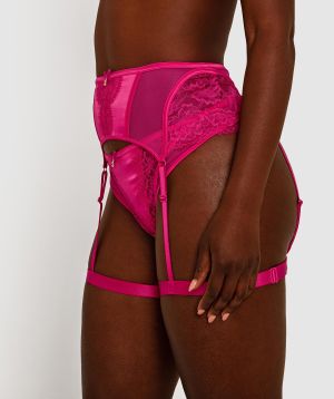 Robyn Suspender - Fuchsia Pink