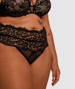 All About Me High Waist V String - Black