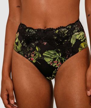 Sapphire Full Brief - Tropical Print