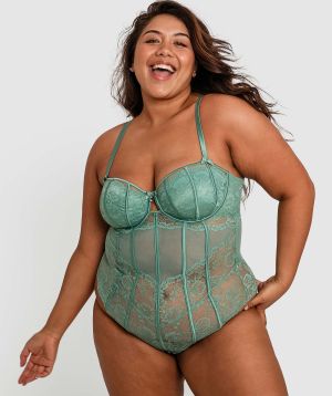 Bethany Sleeveless Bodysuit - Green