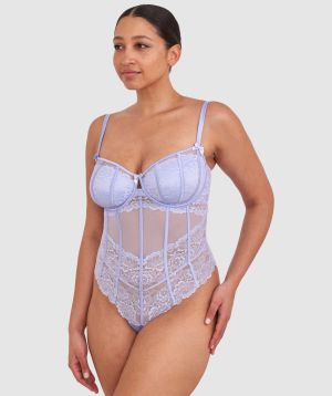 Bethany Underwire Bodysuit - Pale Blue 1