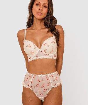 Canna Lily Contour Bra - Floral Print