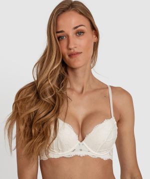 Saskia Push Up Bra - Ivory