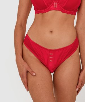 Edwina Brazilian Knicker - Red