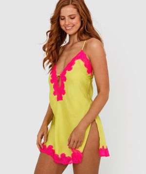 Night Games Savanna Slip - Lime