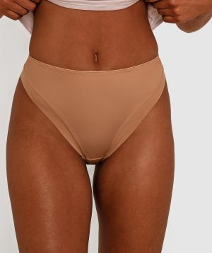 Smooth Comfort High Waist V String - Nude 3