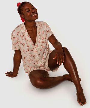 Canna Lily Short PJ Set - Floral Print