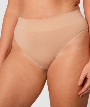 Jockey Skimmies Hi Cut V String - Nude