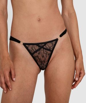 In The Nude V String - Black
