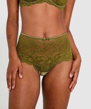 Kaylee Full Brief Knicker - Khaki