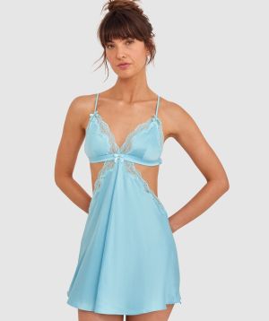 Night Games Summer Crush Slip-Light Blue