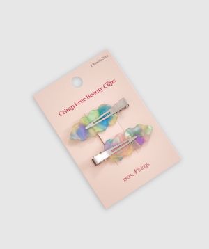 Crimp Free Beauty Clips 2 Pack - Multicolour