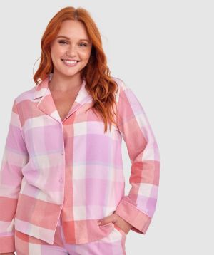 Azlin Long Sleeve Shirt - Print Check