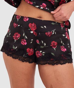 Bethany Short - Print Floral/Black