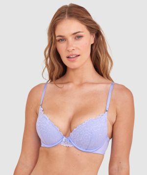 Bethany Essentials Double Push Up Bra - Pale Blue