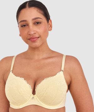 Bethany Essentials Full Cup Bra-Yellow