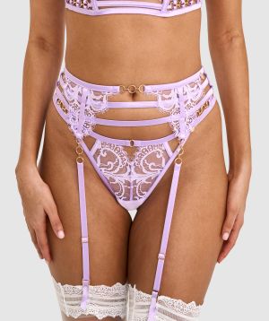 Vamp Hola Mamacita Suspender - Purple