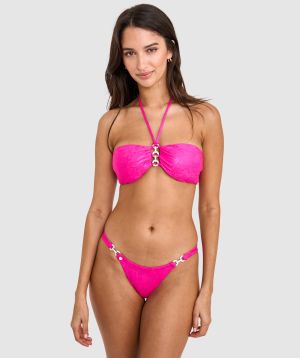 Vamp Swim Sundance Bandeau Bikini Top - Pink