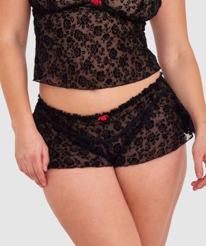 Beatrix French Knicker - Black