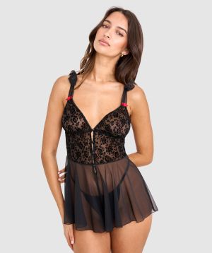 Beatrix Playsuit - Black