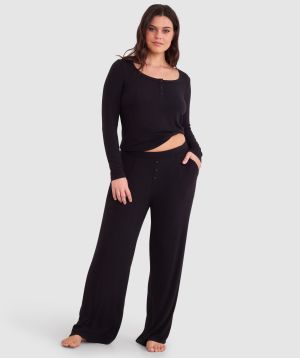 Body Bliss Lounge Long Pant - Black
