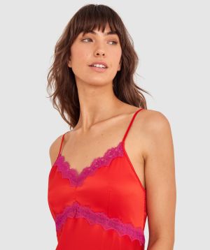 Paris Short Slip-Red / Magenta