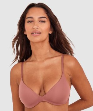NKD Lightly Lined Relaxed Wire Bra - Mocha