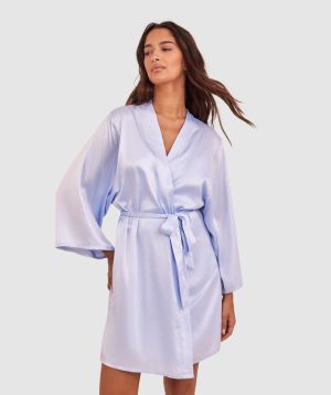 Pippa Short Wrap - Light Blue