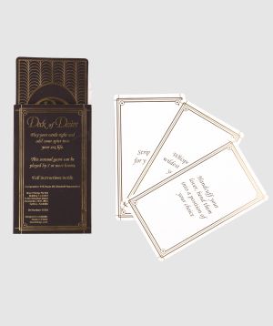 Night Games Deck Of Desire Card Game - Black/Rose 