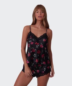 Bethany Cami - Print Floral/Black