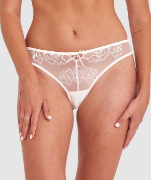 Rosalie Brazilian Knicker - Ivory