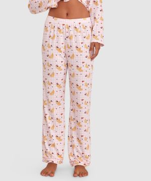 Butter & Berries Long Pant - Print/Pink