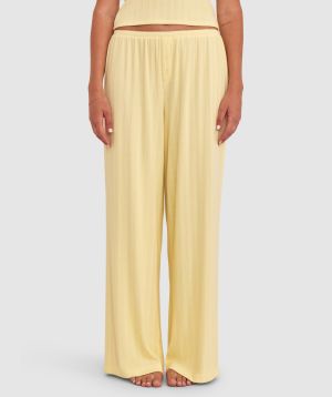 Polly Long Pant - Light Yellow