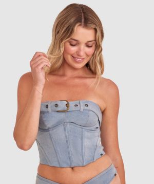 Vamp That's Hot Corset - Grey