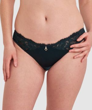 Rosaria Brazilian Knicker-Dark Green