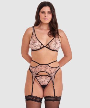 Night Games Fainthearted Suspender - Black