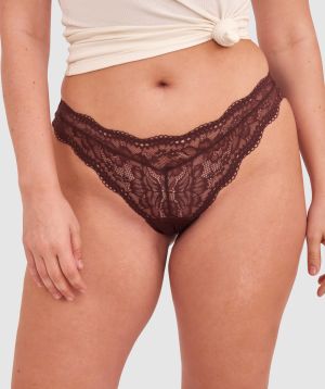 Sara Brazilian Knicker - Dark Brown