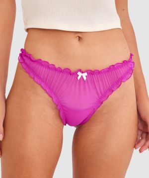 Flora G String - Hot Pink