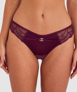 Summer Brazilian Knicker - Dark Purple