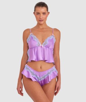 Night Games Summer Crush Cami - Lilac/Pale Blue
