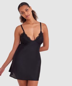 Sienna Short Slip - Black