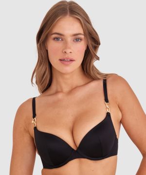 Ride It Cowgirl Push Up Bikini Top - Black