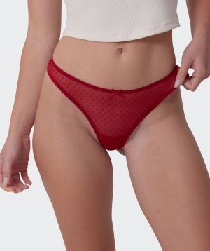 Malia G String - Dark Red