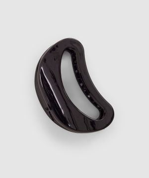 Round Clip With Logo - Black