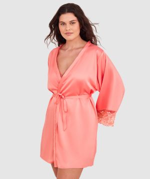 Arla Short Wrap - Dark Coral