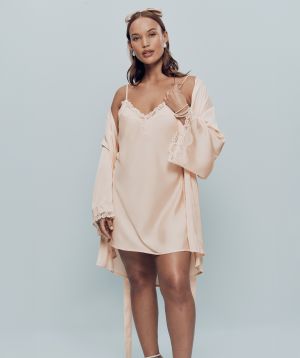 Bethany Short Wrap - Champagne