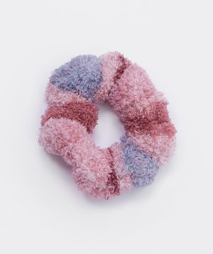 Azlin Scrunchie-Print Check / Pink