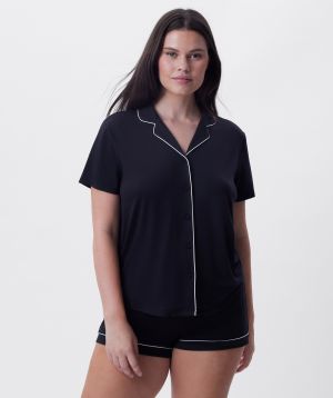 Emilia Short Sleeve Top - Black